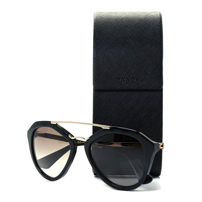 Prada Acetate Metal Cinema Sunglasses SPR 12Q Black 8 of 8