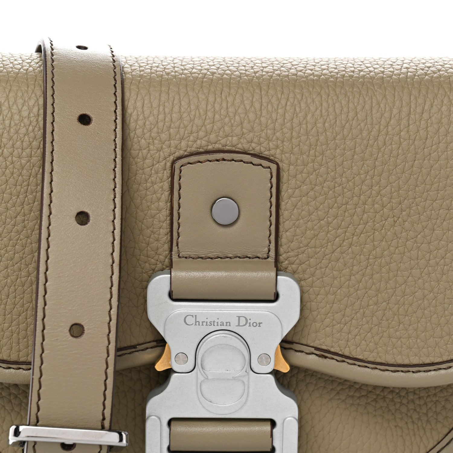 Christian Dior Grained Calfskin Mini Gallop Bag With Strap Beige 8 of 11