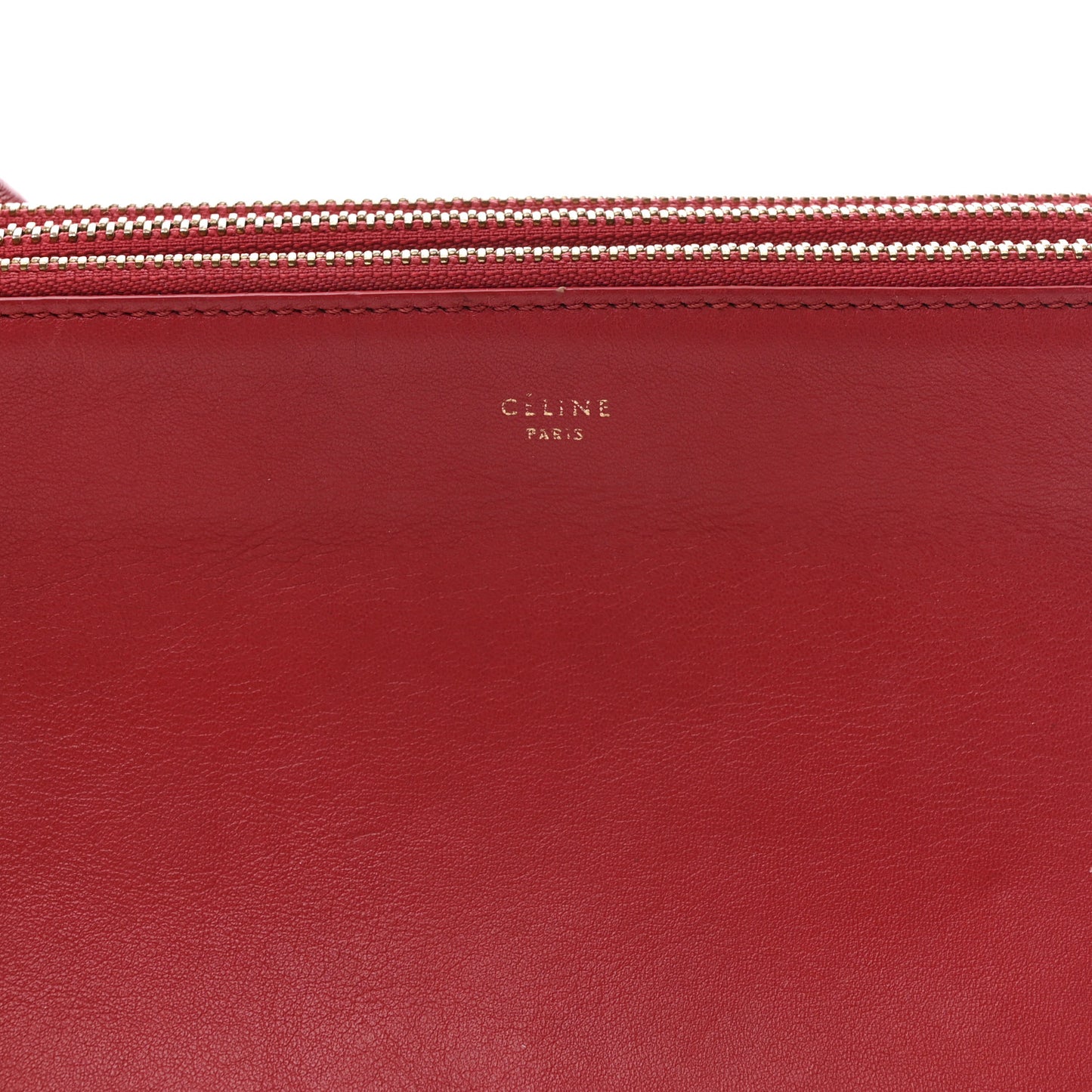 Lambskin Small Trio Crossbody Bag Red