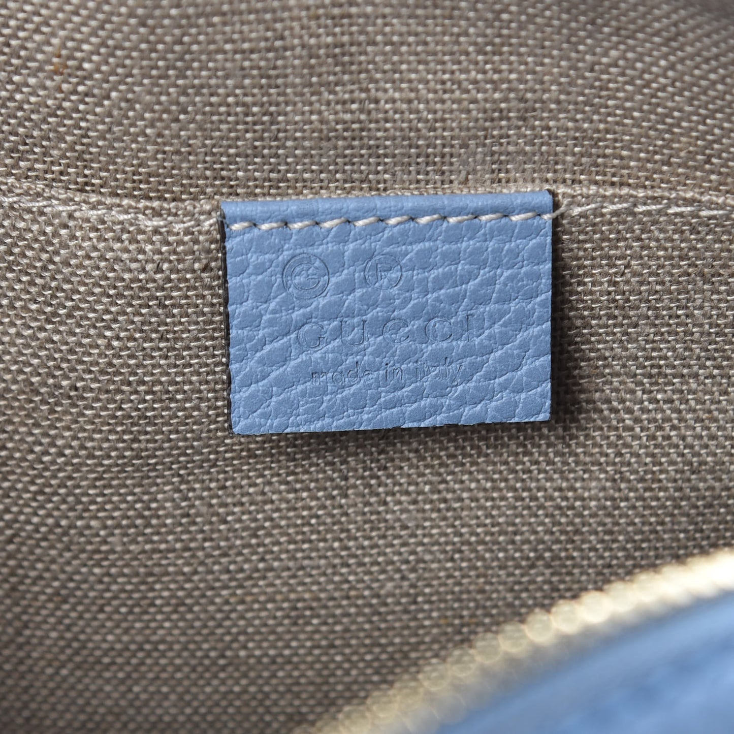 Monogram Mini Bree Messenger Bag Beige Mineral Blue