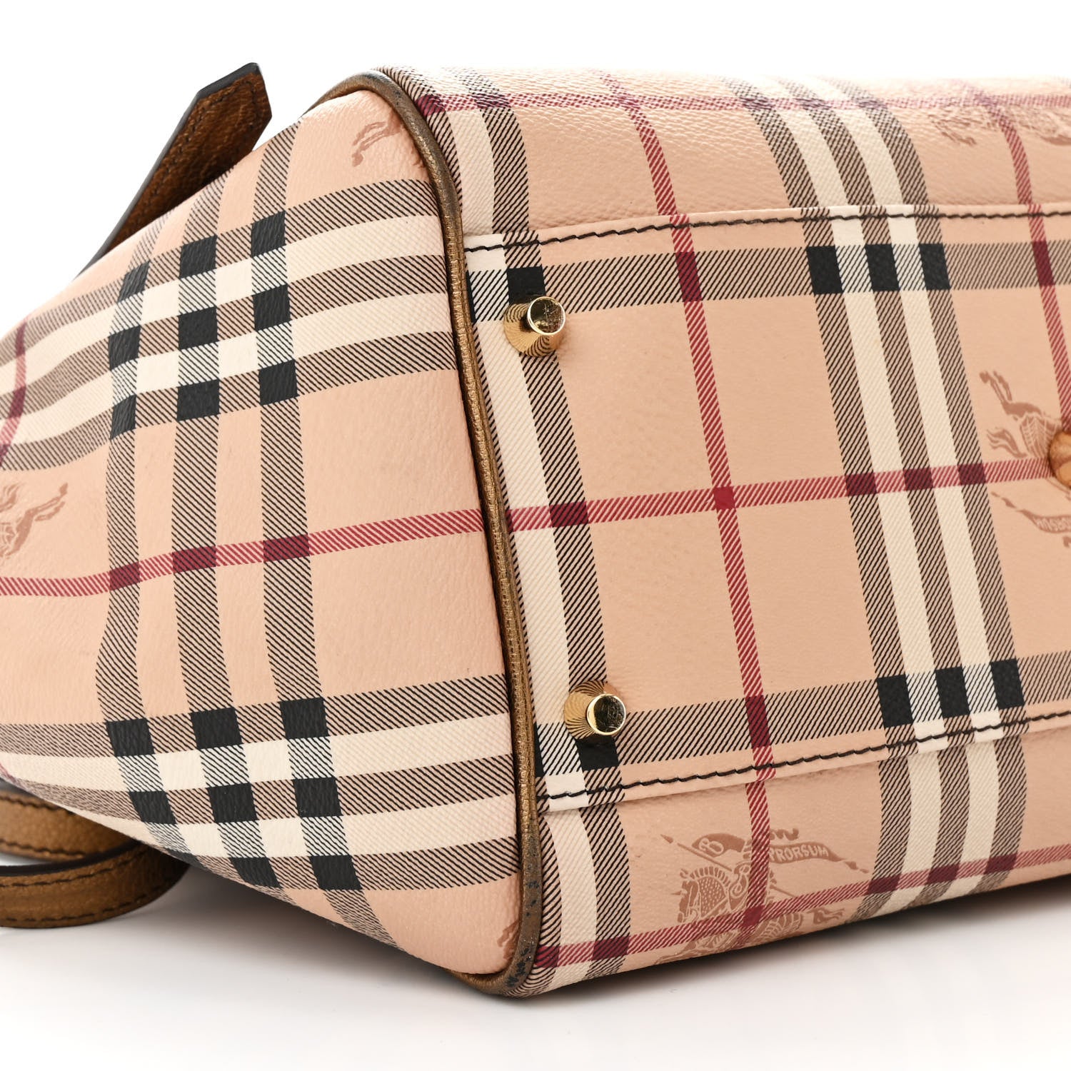 Burberry Haymarket Check Small Canterbury Tote Bronze 10 of 16