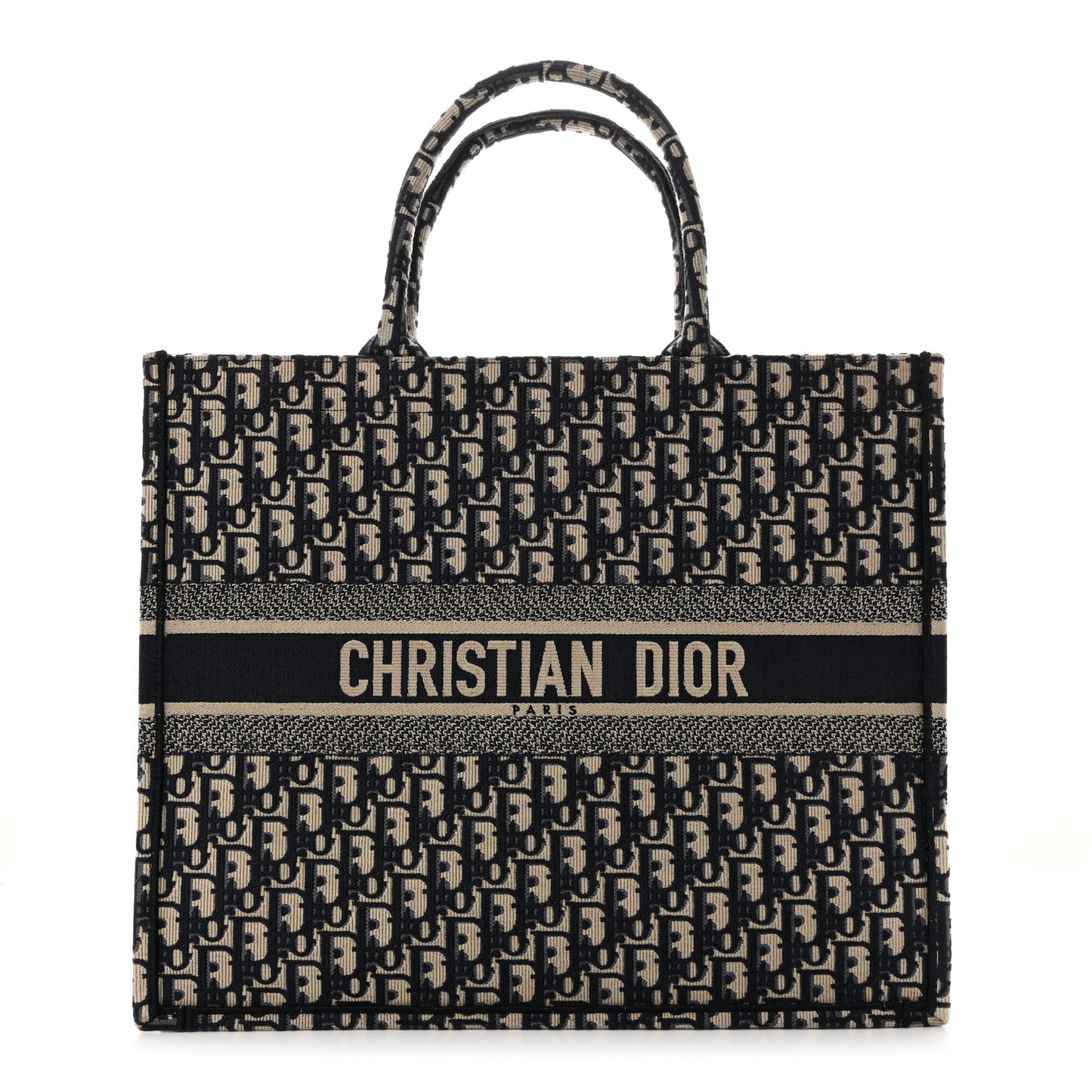 Oblique Large Book Tote Blue Multicolor