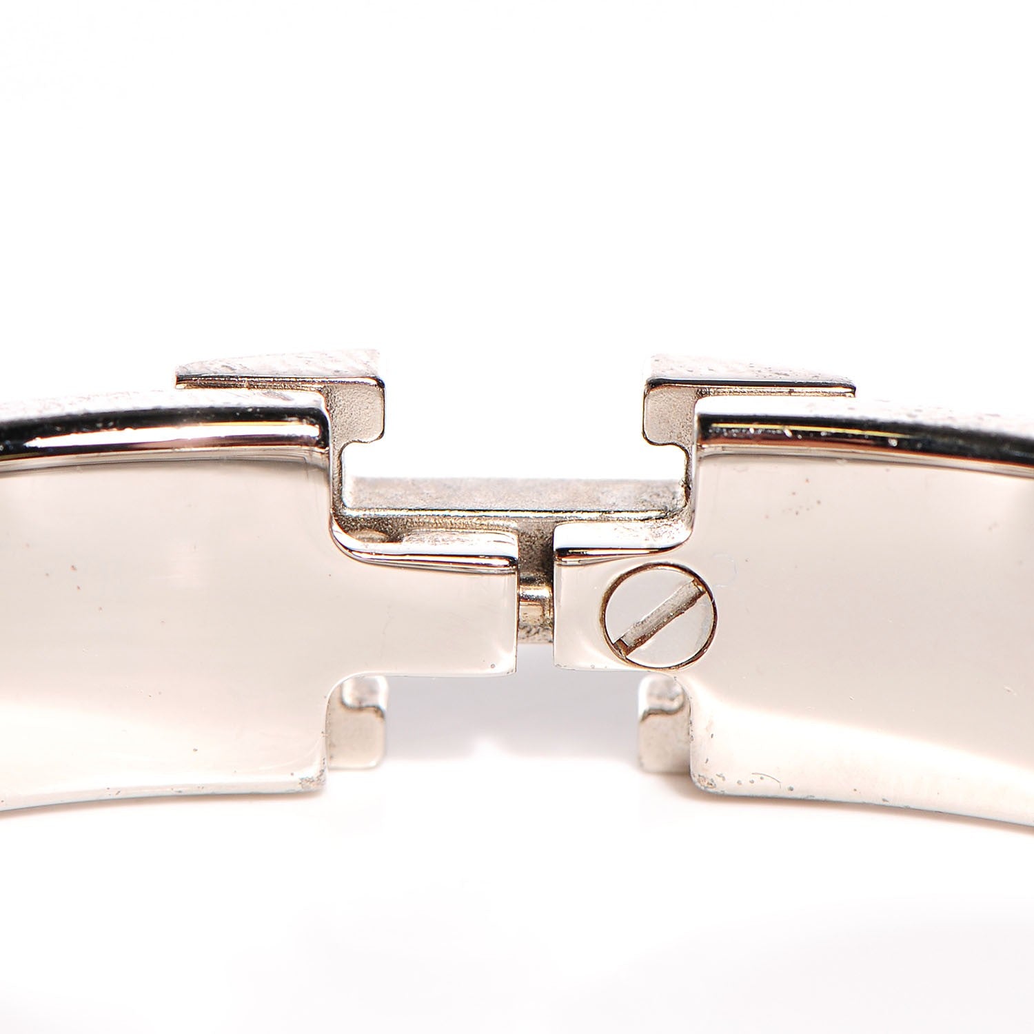 Hermes Enamel Narrow Clic Clac H Bracelet PM Orange 4 of 5