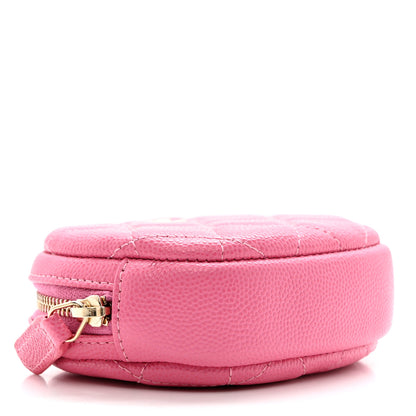 Chanel Caviar Quilted Zip Around Classic Coin Purse Pink 4 of 7