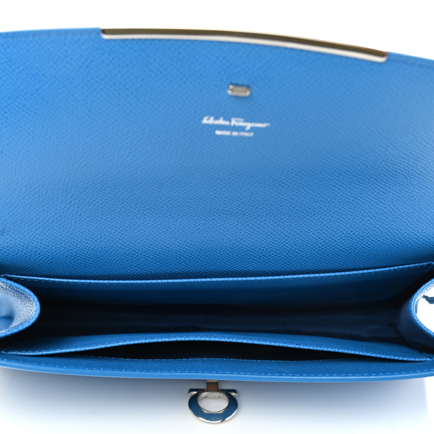 Printed Calfskin Gancini Icona Mini Bag Blue