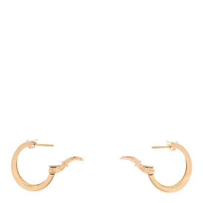 Cartier 18K Yellow Gold 5.5mm LOVE French Clip Hoop Earrings 3 of 5