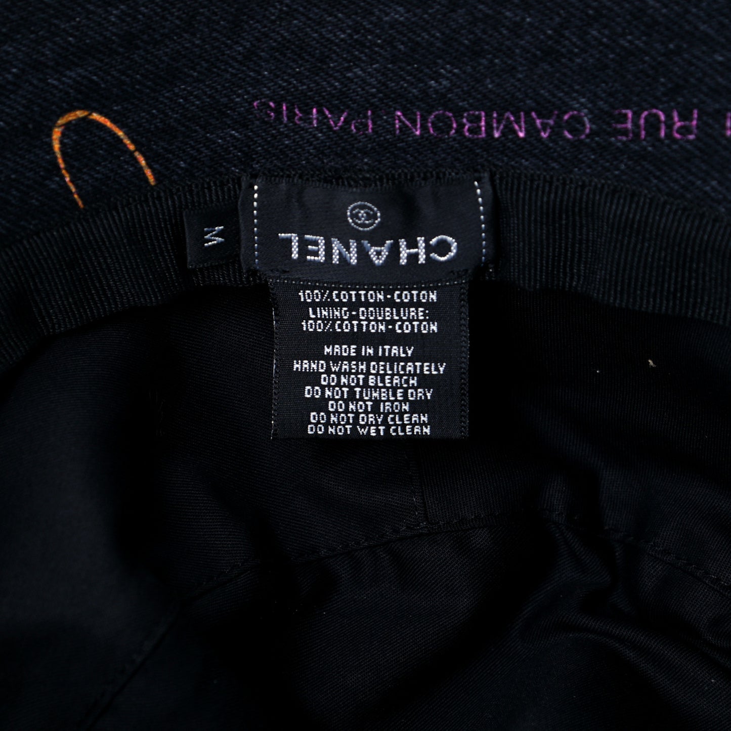 Denim Mood Cloche Bucket Hat M Black