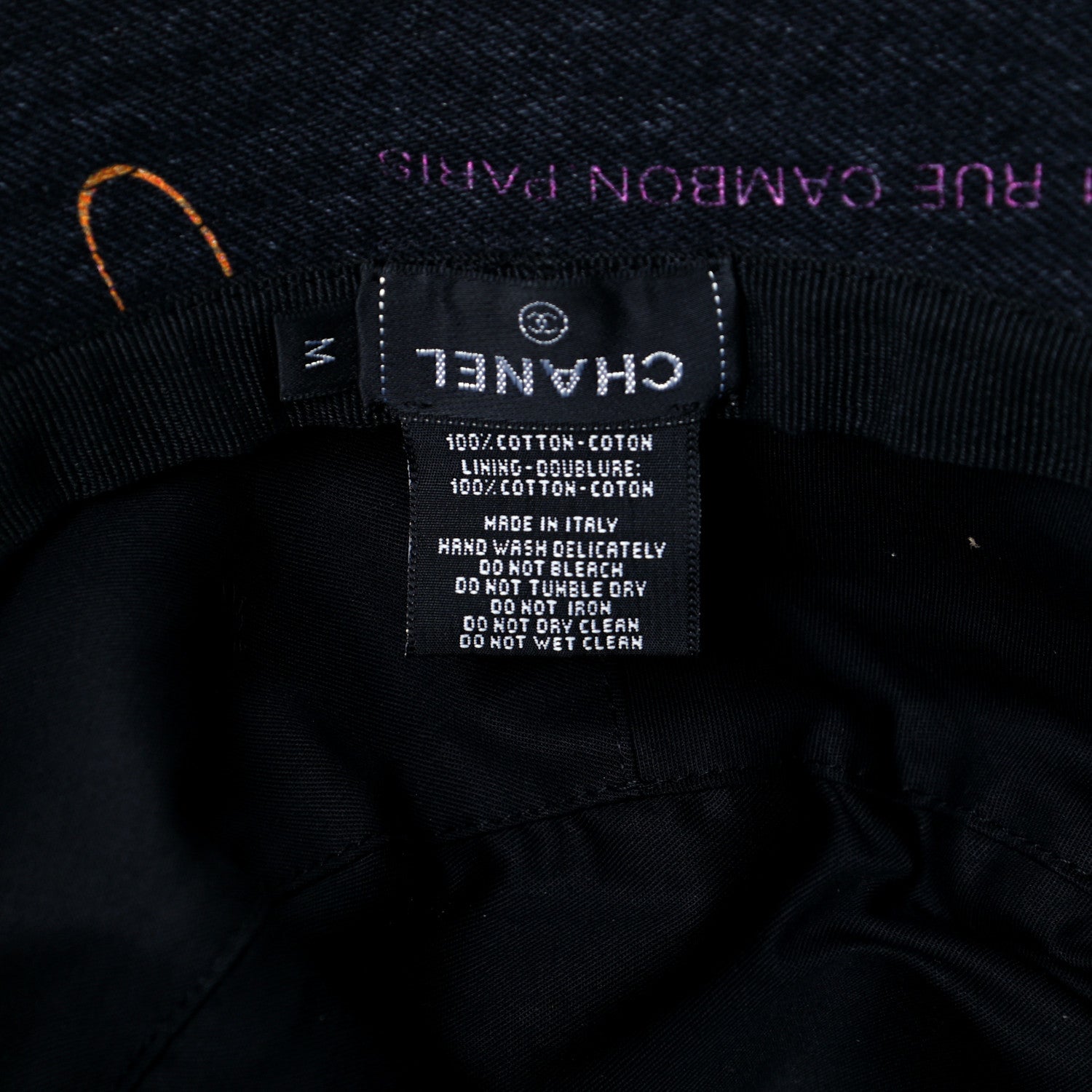 Chanel Denim Mood Cloche Bucket Hat M Black 9 of 10