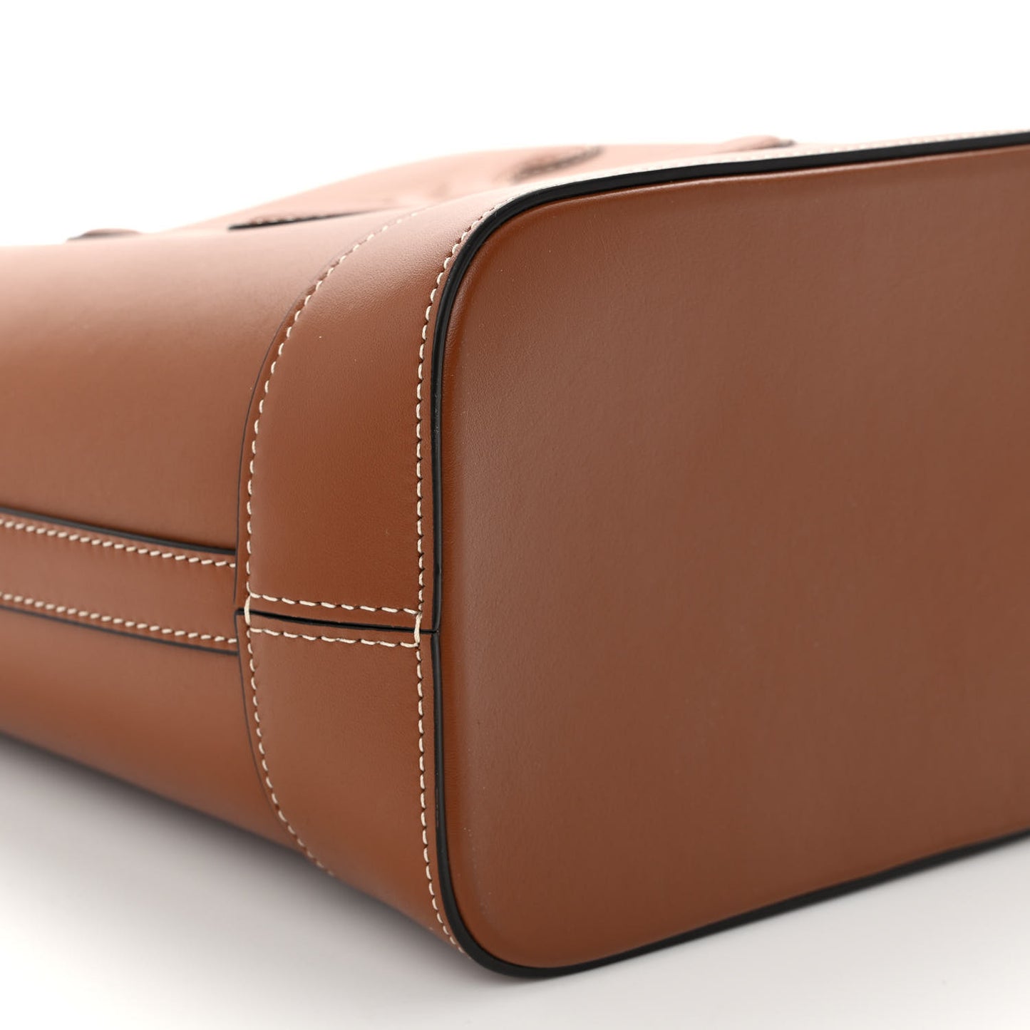 Smooth Calfskin Small Cuir Triomphe Bucket Bag Tan