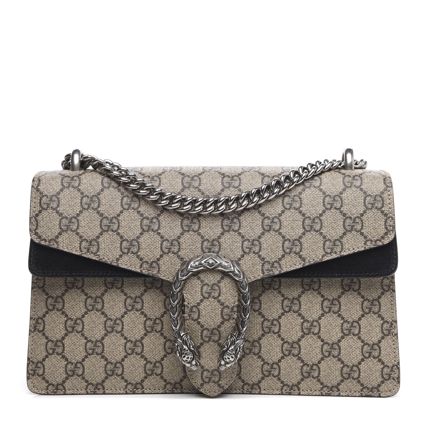 GG Supreme Monogram Small Dionysus Shoulder Bag Black