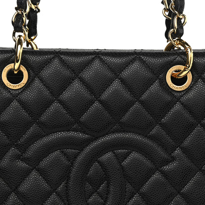 Chanel Caviar Quilted Grand Shopping Tote GST Black 8 of 10