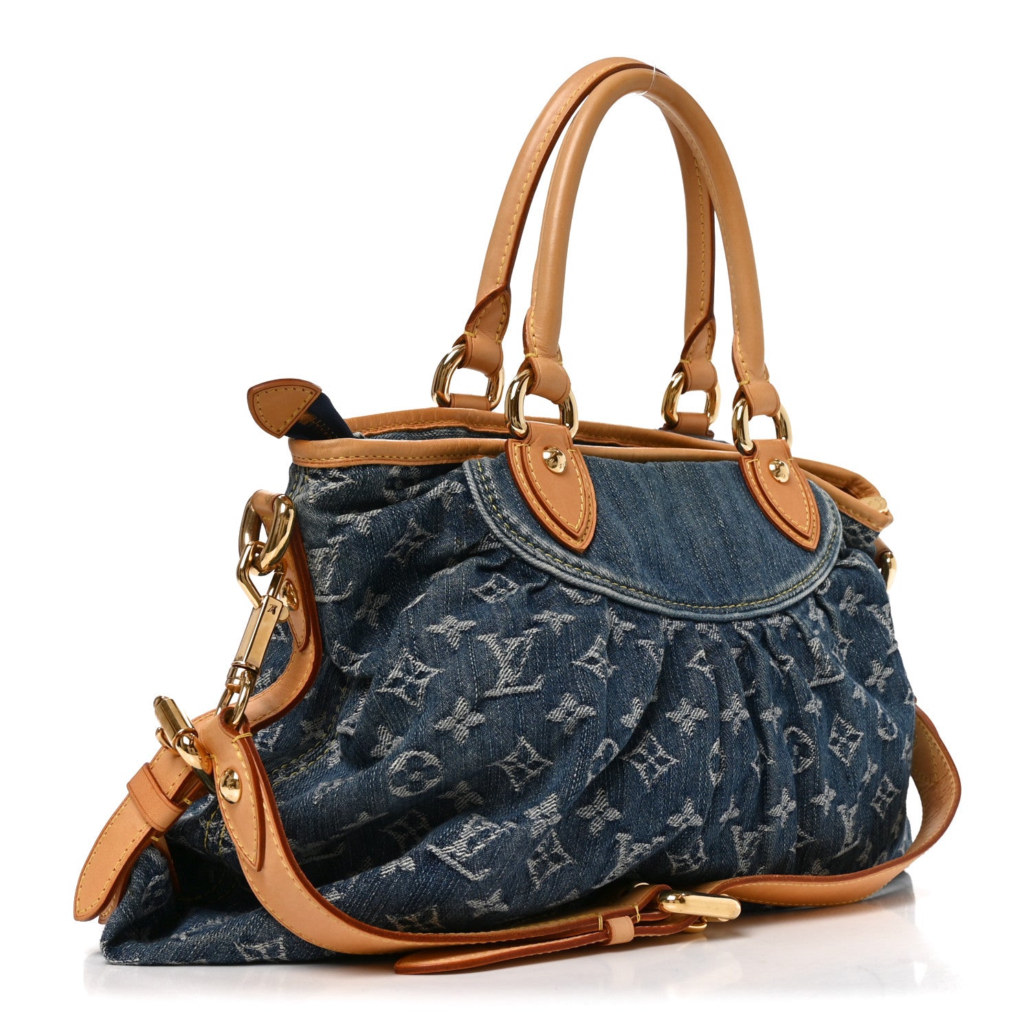Louis Vuitton Denim Neo Cabby MM Blue 2 of 8