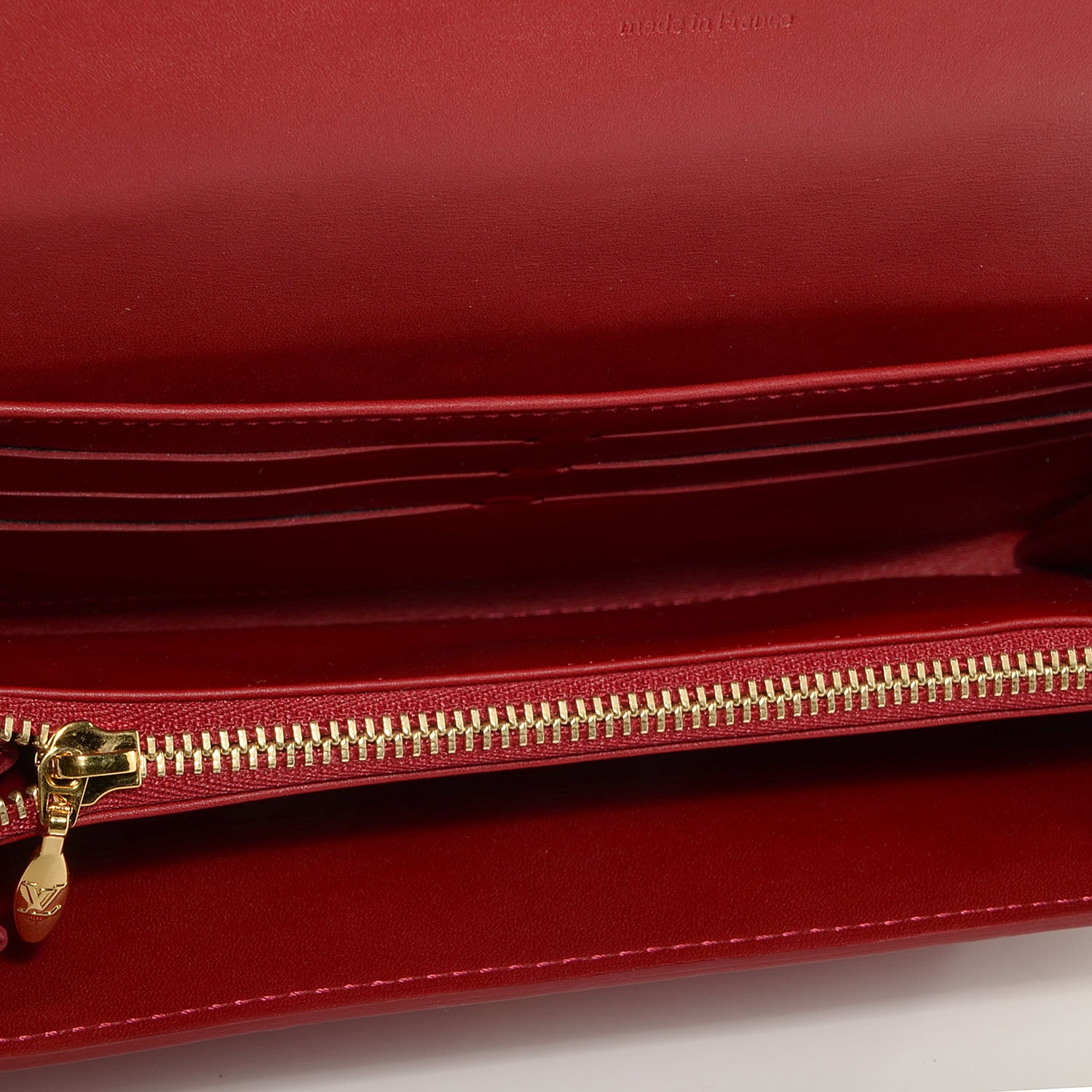 Louis Vuitton Vernis Rayures Sarah Wallet Pomme D'Amour 5 of 8