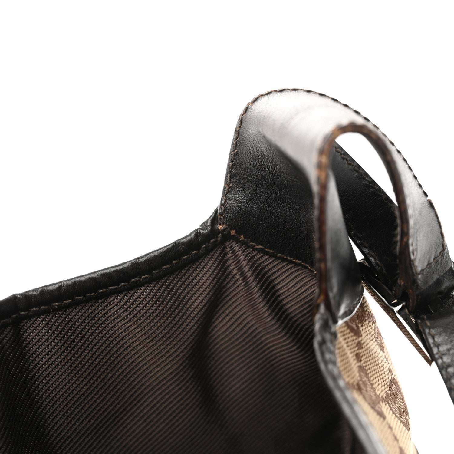 Gucci Monogram Web Small Jackie O Hobo Dark Brown 13 of 18