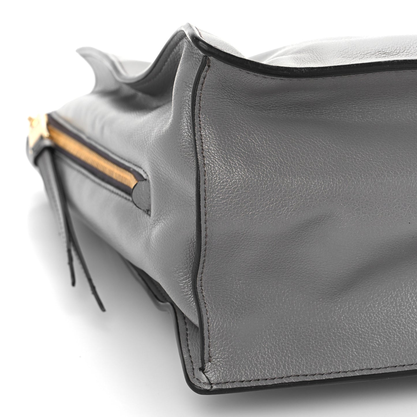 Glace Calfskin Tote Argilla