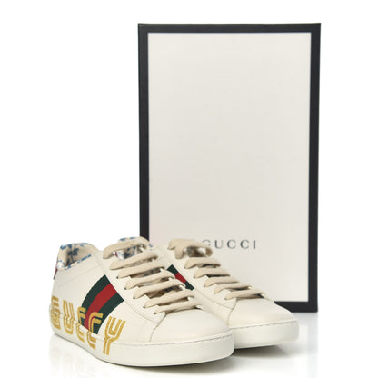 Gucci X SEGA Calfskin Ayers Web Guccy Womens Ace Sneakers 35.5 White 10 of 10