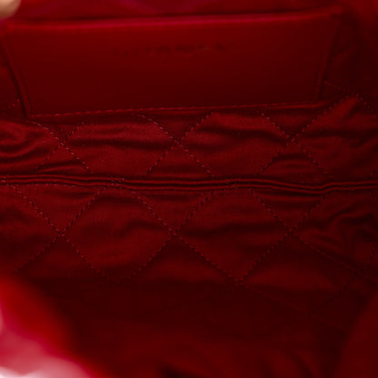 Chanel Shiny Calfskin Quilted Mini Chanel 22 Red 5 of 10
