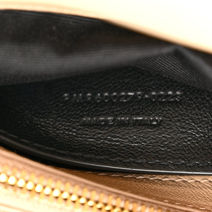 Saint Laurent Sheepskin Matelasse Chevron Monogram Medium College Bag Dark Beige 8 of 12