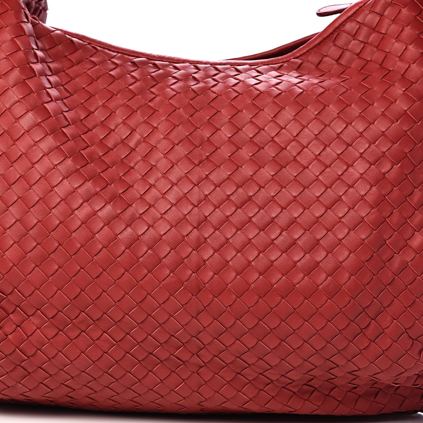 Nappa Intrecciato Large Belly Veneta Hobo Fraise