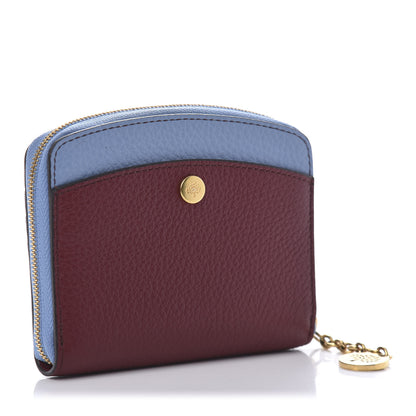 Mulberry Small Classic Grain Calfskin Small Curved Zip Around Wallet Crimson 3 of 9