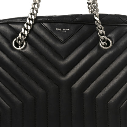 Saint Laurent Lambskin Mixed Matelasse Joan Bowling Bag Black 8 of 10