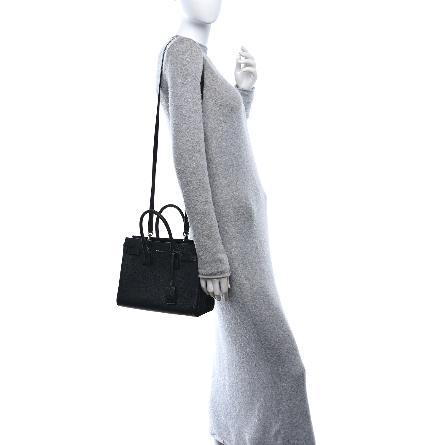 Saint Laurent Grain de Poudre Baby Sac De Jour Black 2 of 9