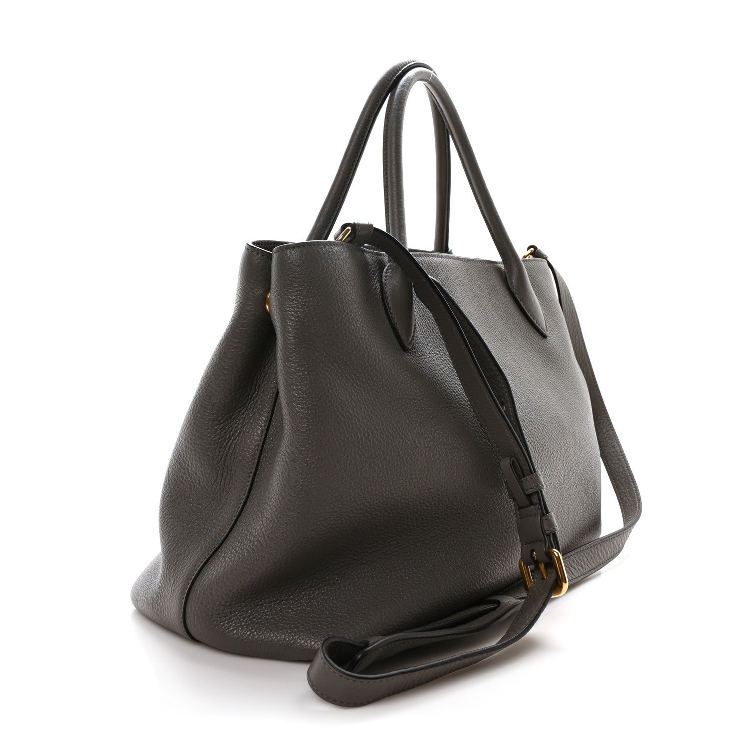Prada Vitello Daino Shopping Tote Marmo 3 of 9