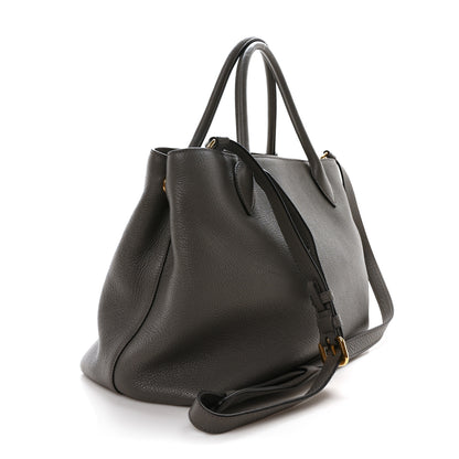 Prada Vitello Daino Shopping Tote Marmo 3 of 9