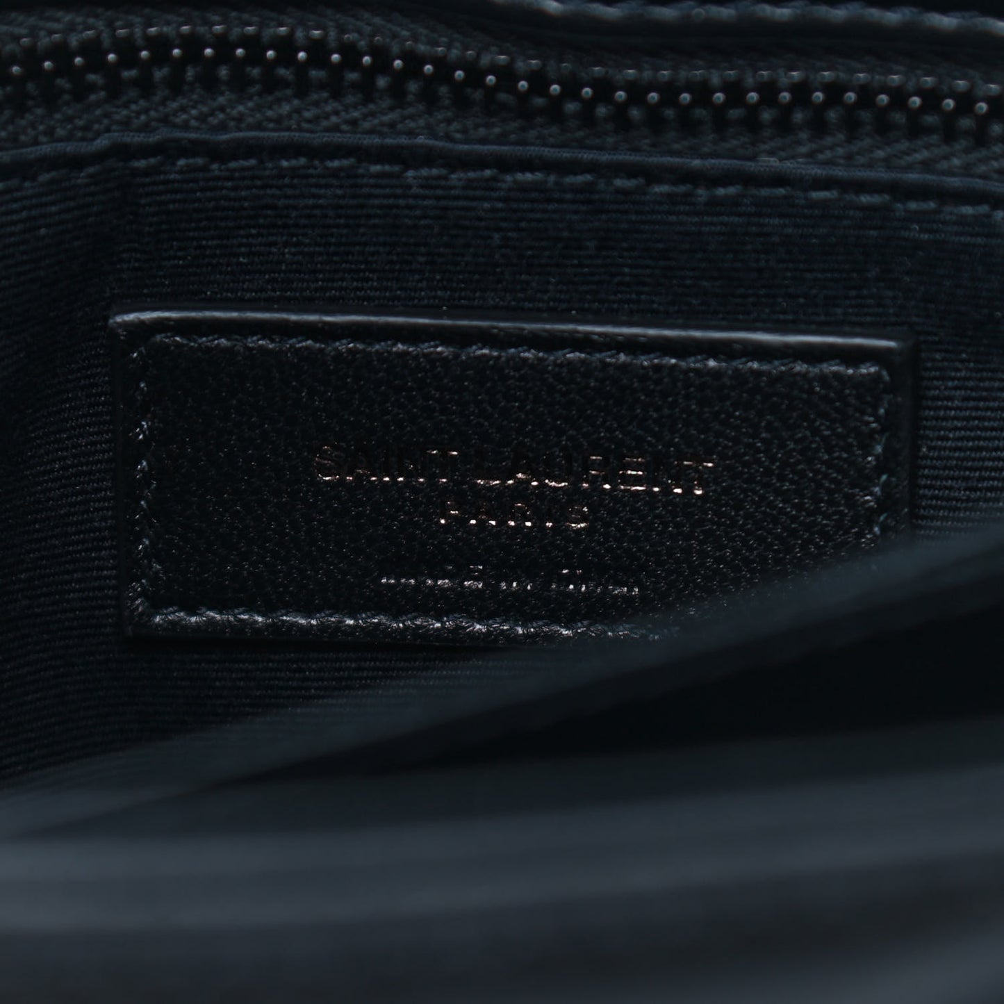 Calfskin Y Quilted Monogram Toy Loulou Crossbody Bag Black