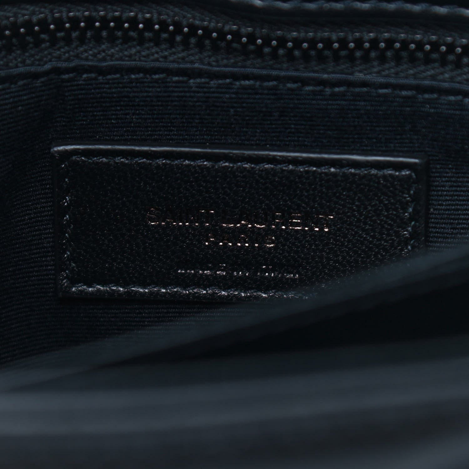 Saint Laurent Calfskin Y Quilted Monogram Toy Loulou Crossbody Bag Black 6 of 7