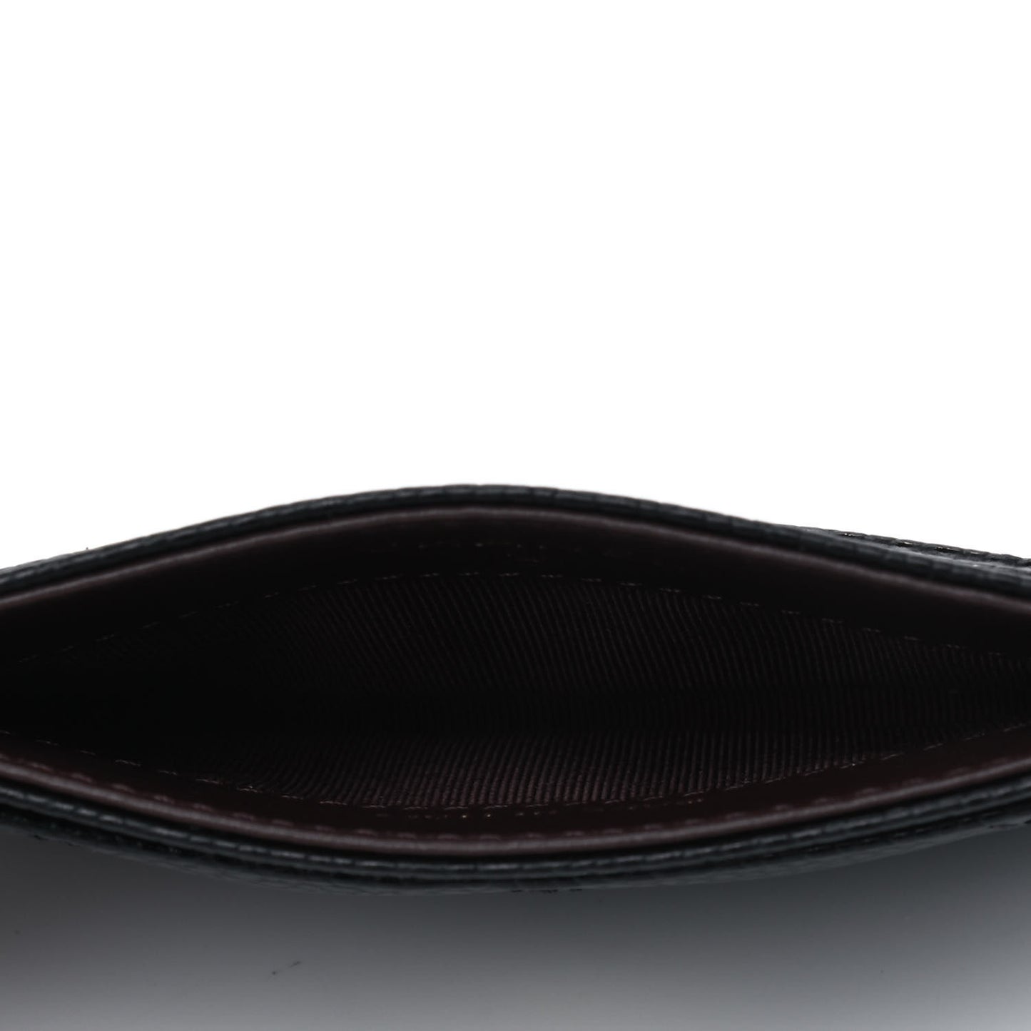 Caviar Quilted Card Holder Black