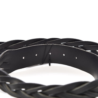 Gucci Calfskin Dionysus Braided Belt 95 38 Black 5 of 6