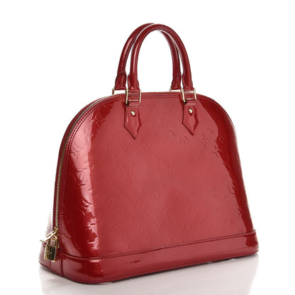 Louis Vuitton Vernis Alma MM Pomme D'Amour 3 of 9