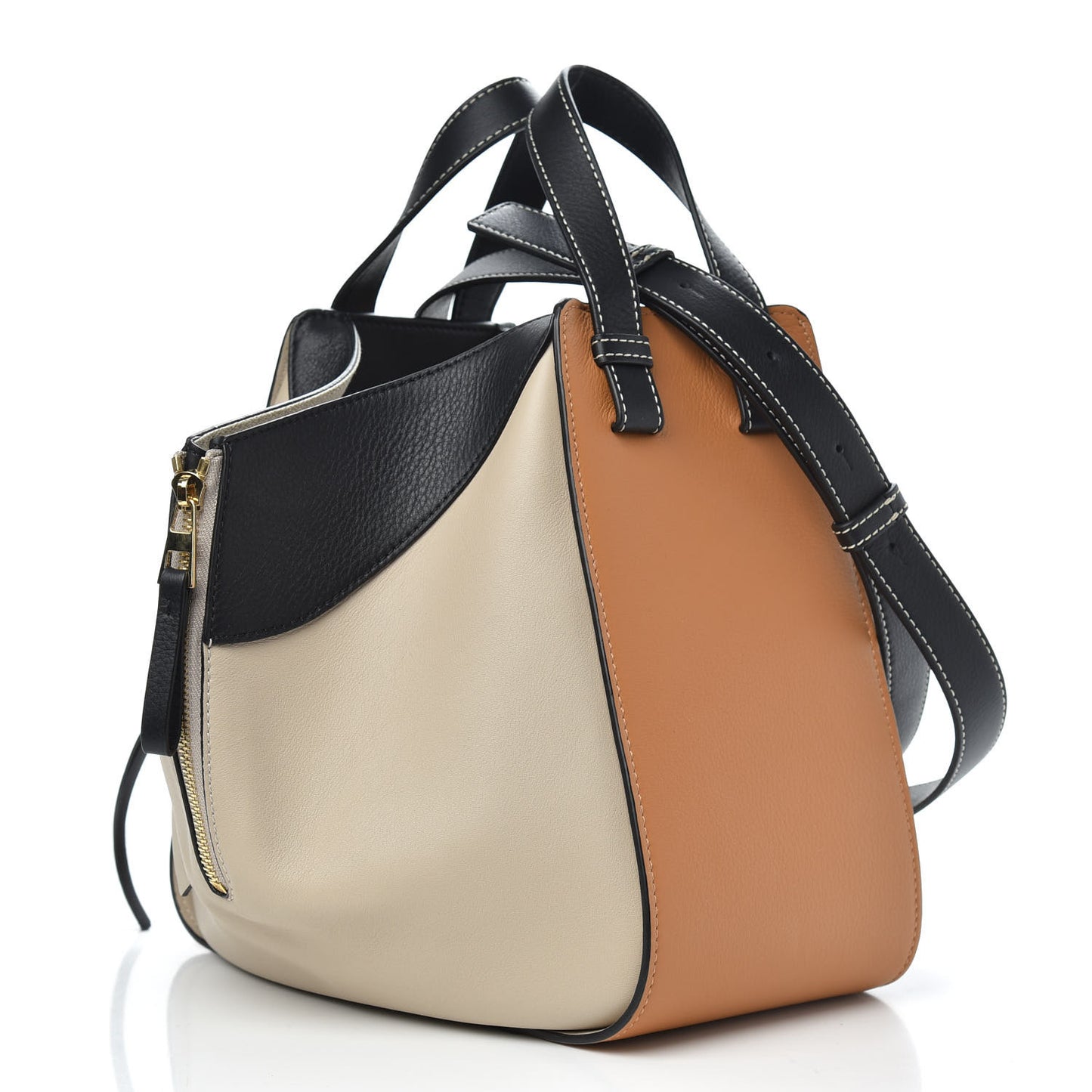 Calfskin Small Hammock Shoulder Bag Amber Light Oak