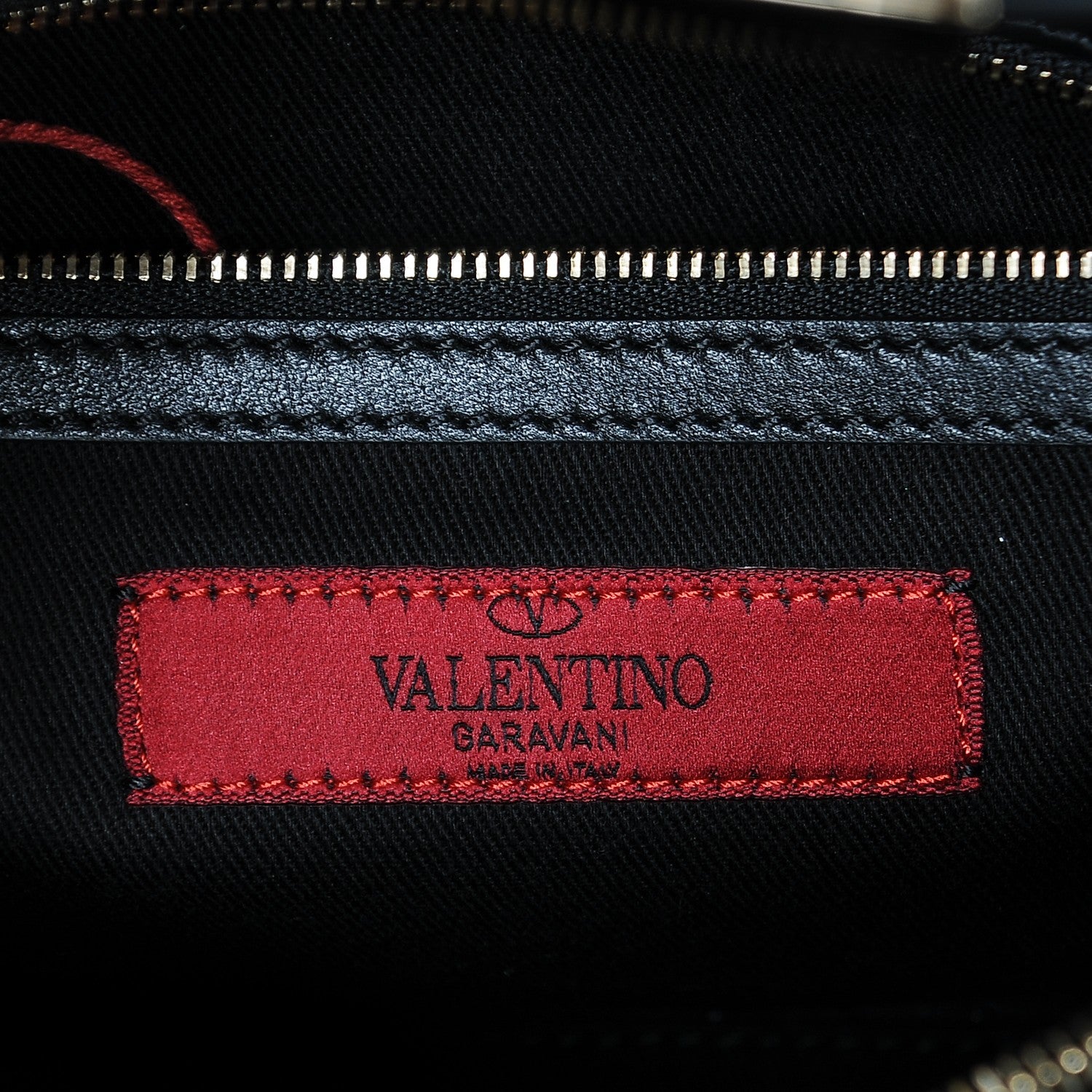 Valentino Garavani Vitello Small Rockstud Single Handle Flap Bag Black 6 of 6