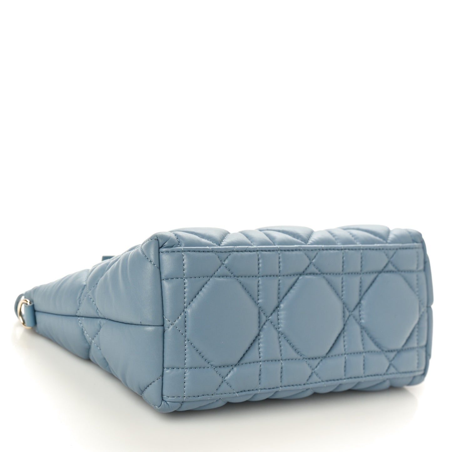 Calfskin Macrocannage Medium Diortravel Nomad Pouch Bracing Blue