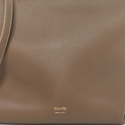 Khaite Pebbled Calfskin Augusta Crossbody Taupe 7 of 9