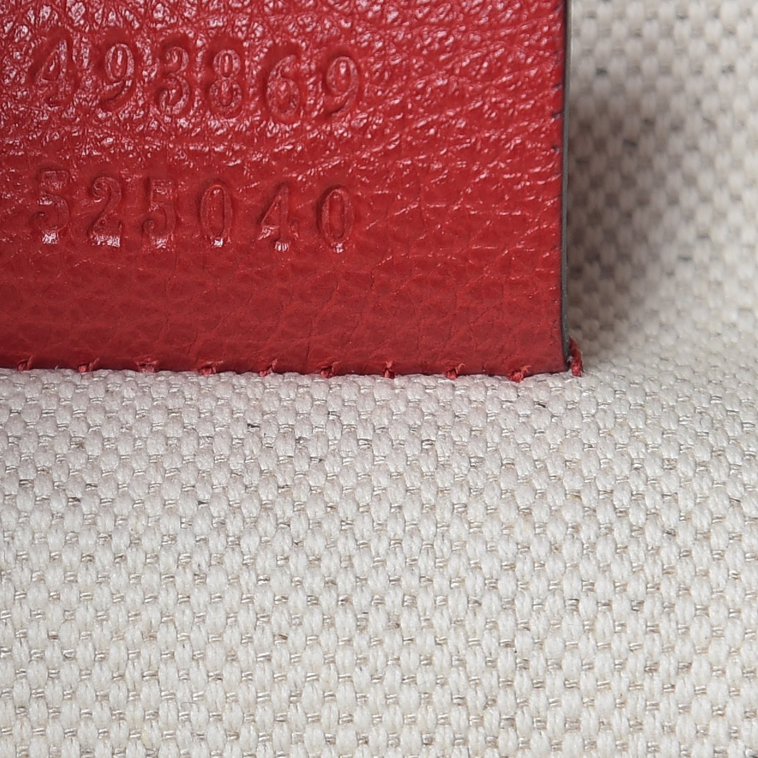 Gucci Grained Calfskin Logo Belt Bag Hibiscus Red 7 of 9
