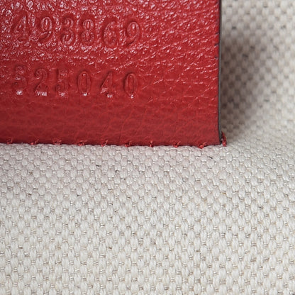 Gucci Grained Calfskin Logo Belt Bag Hibiscus Red 7 of 9