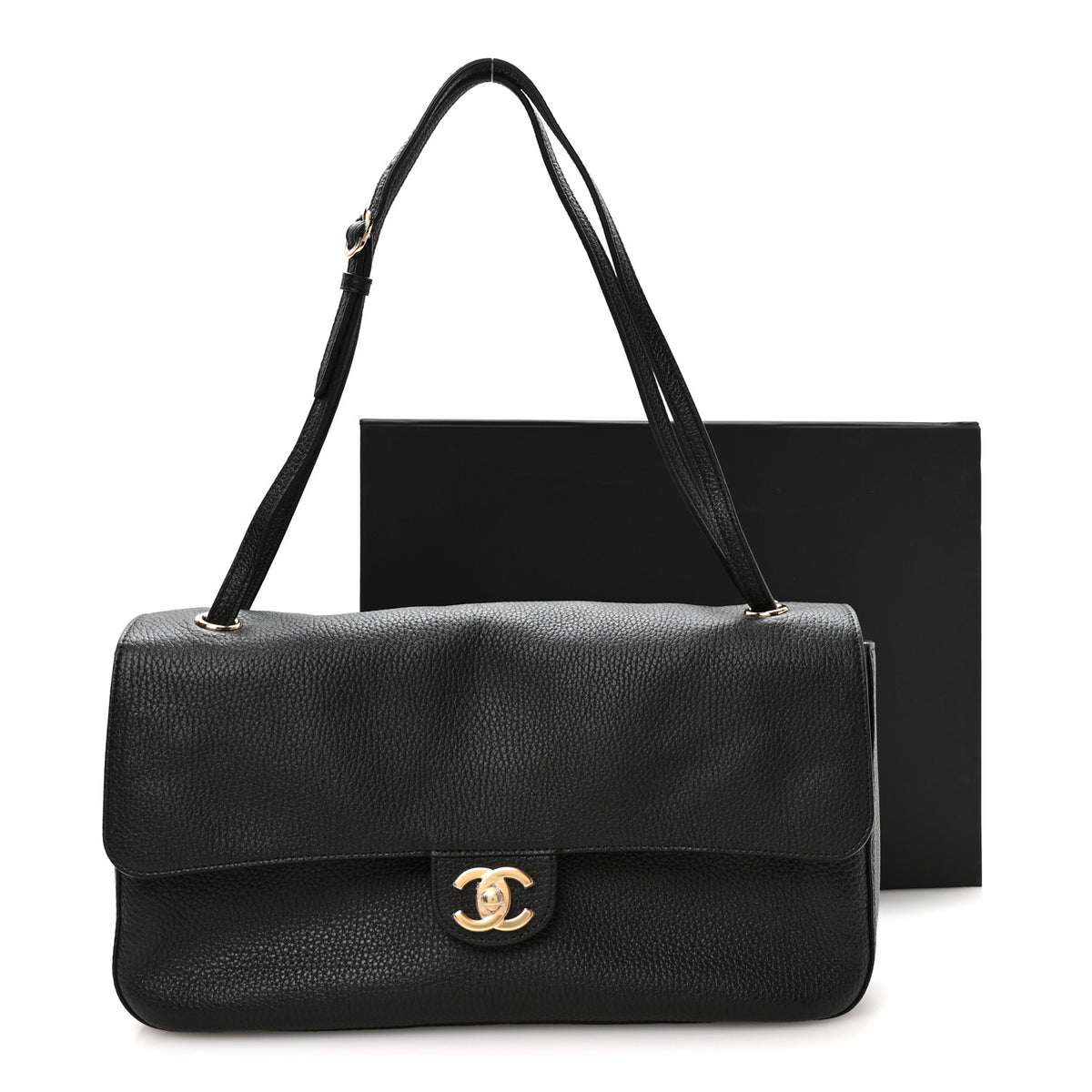 Chanel Grained Calfskin Small Souplissimo Maxi Flap Black 11 of 11