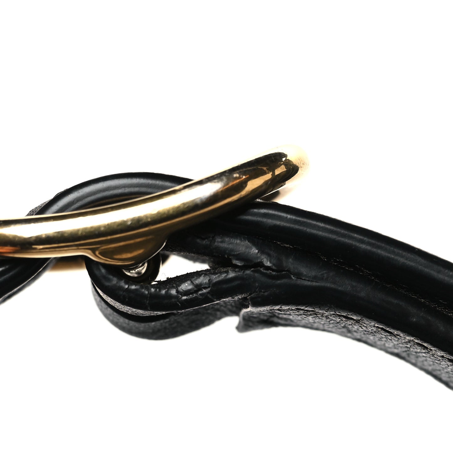 Smooth Calfskin Supervee Top Handle Bag Black