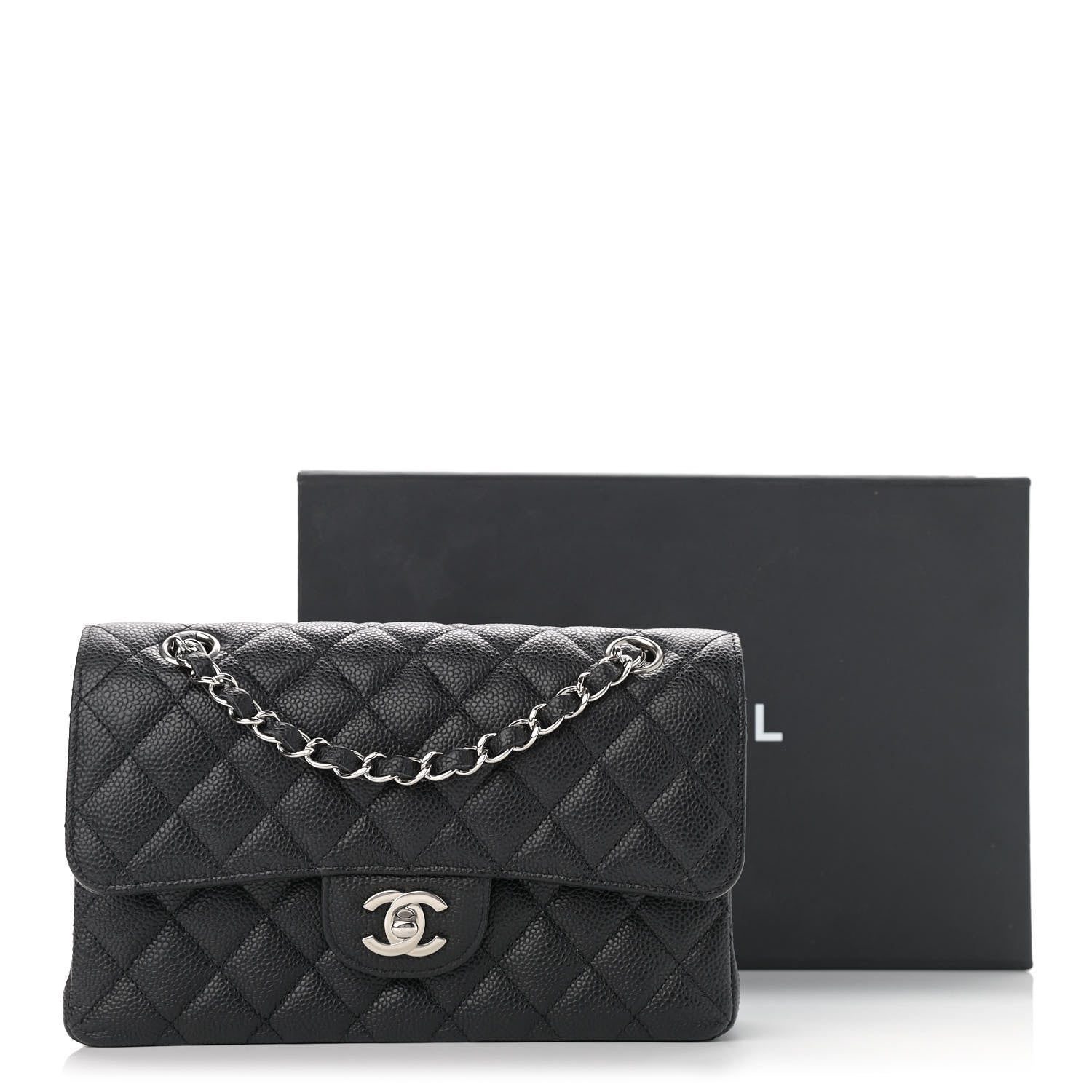 Chanel Caviar Quilted Small Double Flap Black 10 of 10
