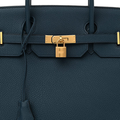 Hermes Togo Birkin 40 Bleu De Prusse 8 of 10