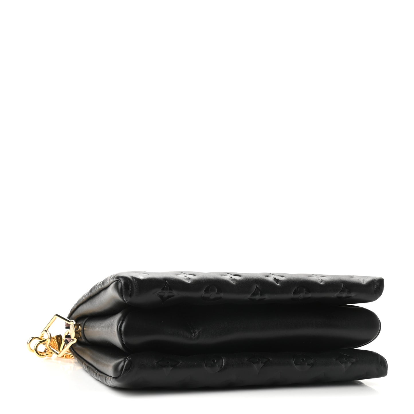 Lambskin Embossed Monogram Coussin PM Black