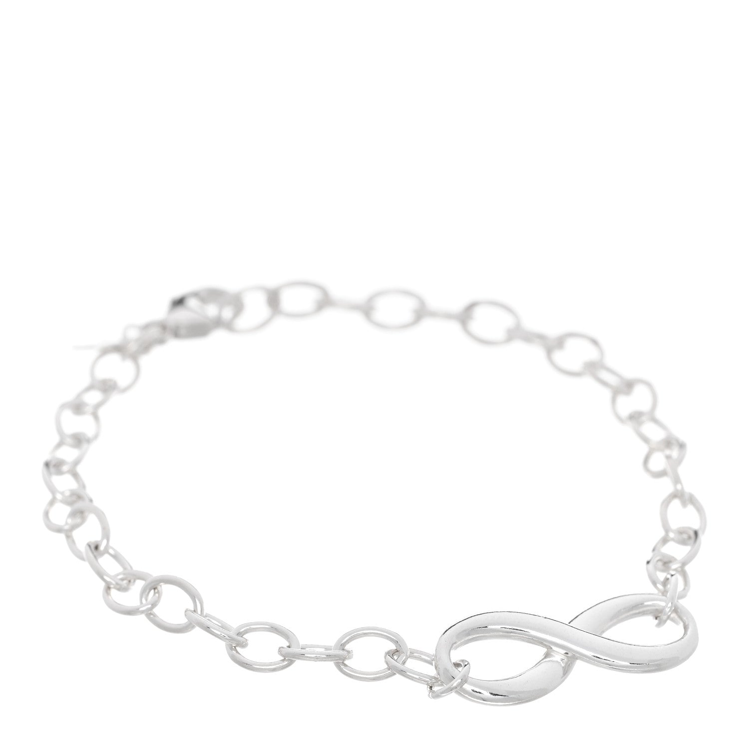 Tiffany Sterling Silver Infinity Chain Bracelet 1 of 5