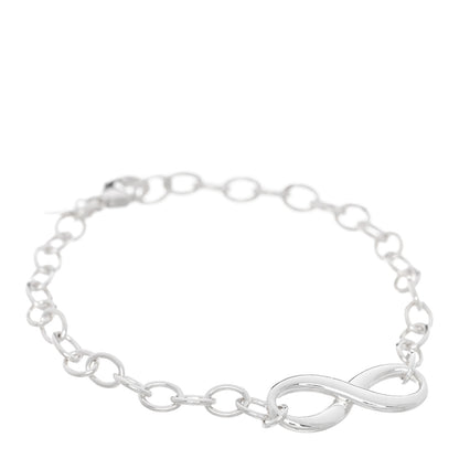 Tiffany Sterling Silver Infinity Chain Bracelet 1 of 5