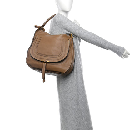 Chloe Calfskin Large Marcie Hobo Nut 2 of 10