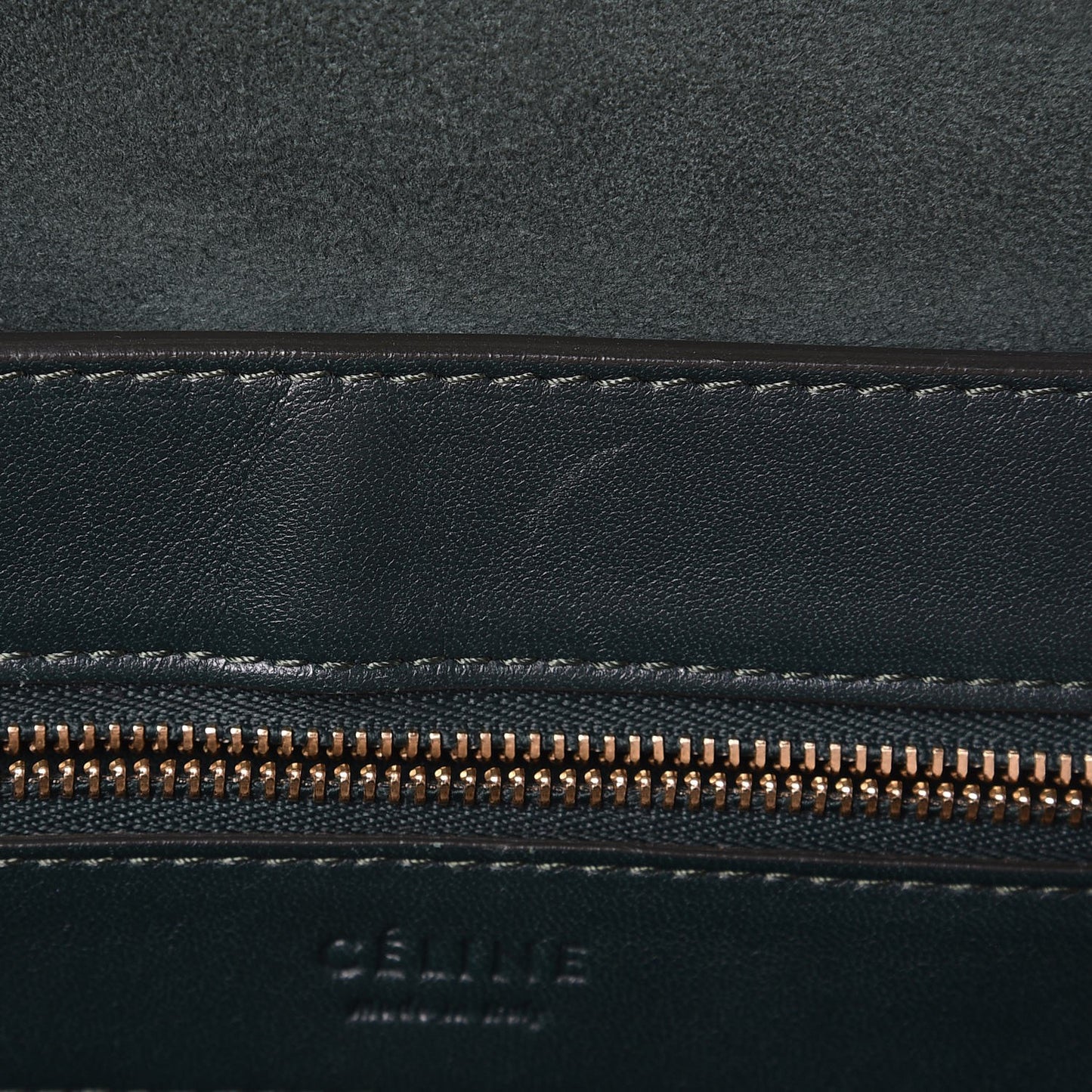 Lambskin Horizontal Cabas Bottle Green