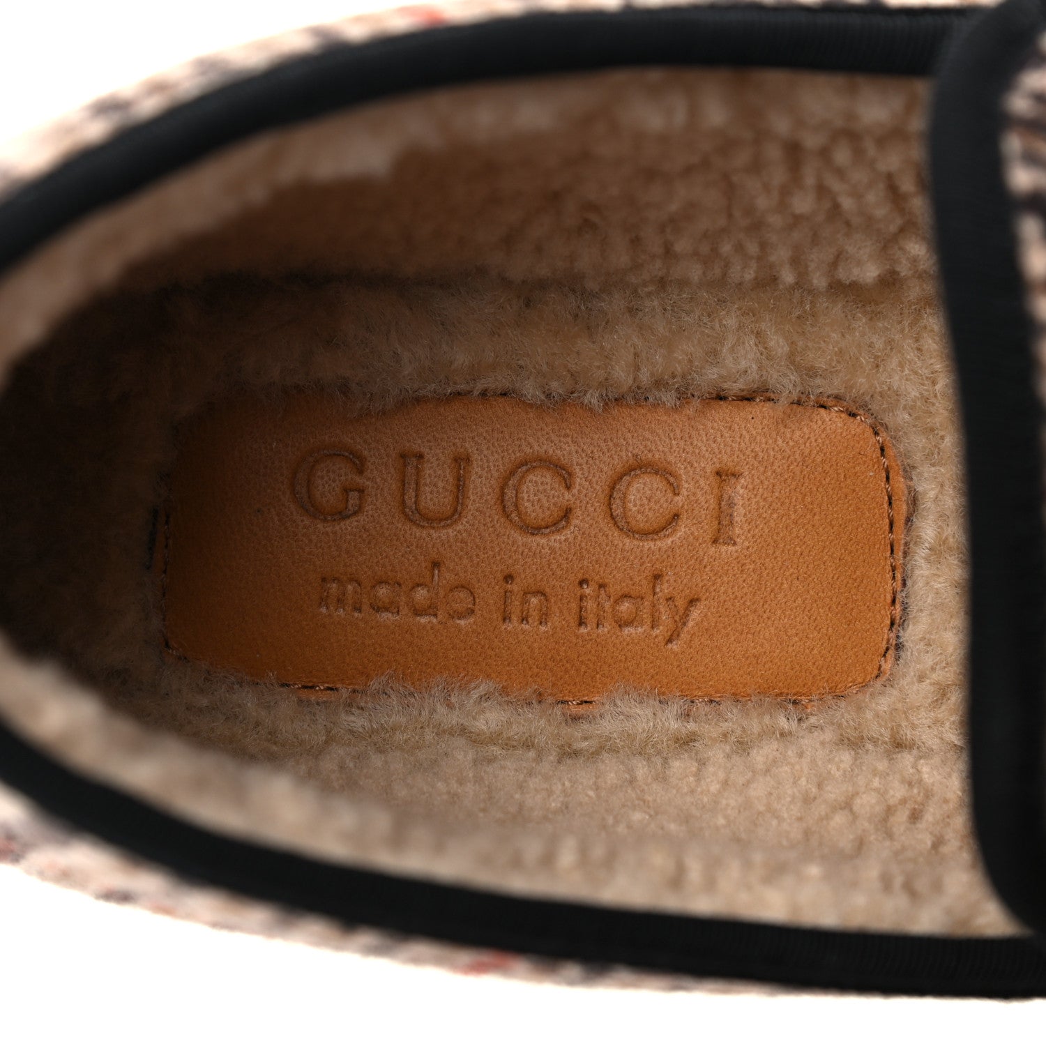 Gucci Wool Tweed Plaid Houndstooth Mens Fria Horsebit Loafers 7 Mahogany Black 7 of 8