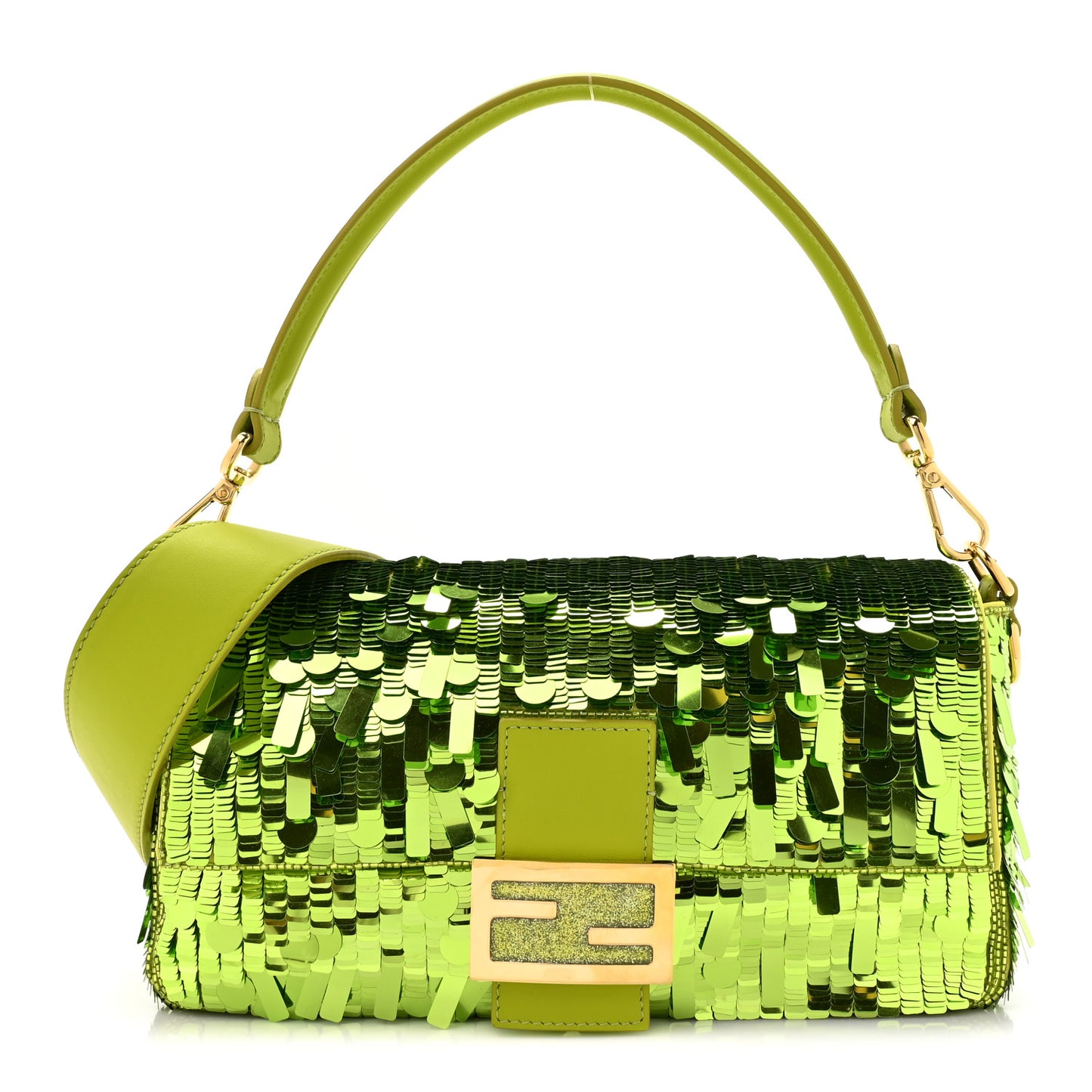 Sequin Paillettes Vitello Grace Sex and the City Baguette Wasabi